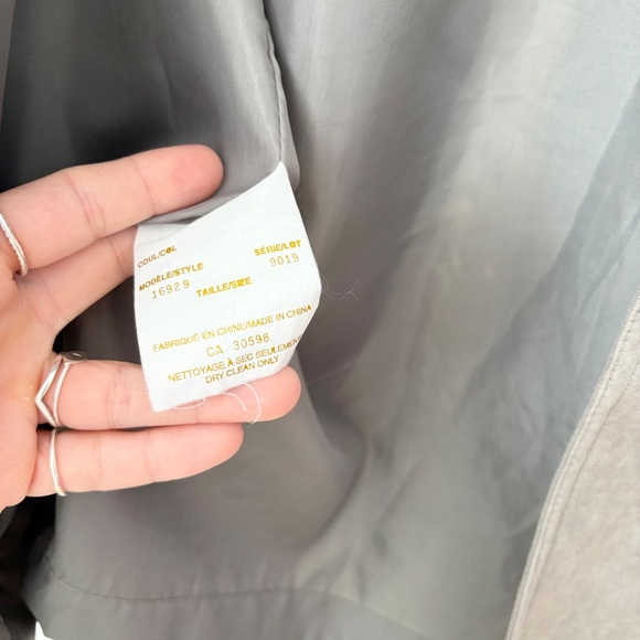 Vintage faux suede trench coat - Picture 7 of 8